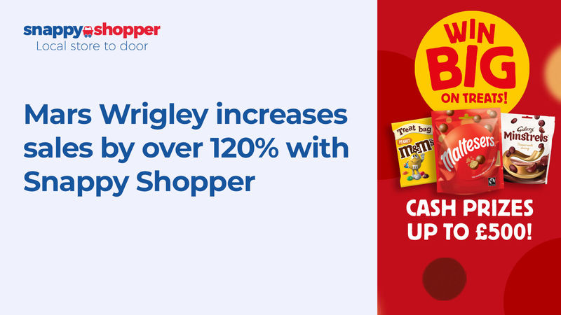 Mars Wrigley increases sales by over 120% with Snappy Shopper