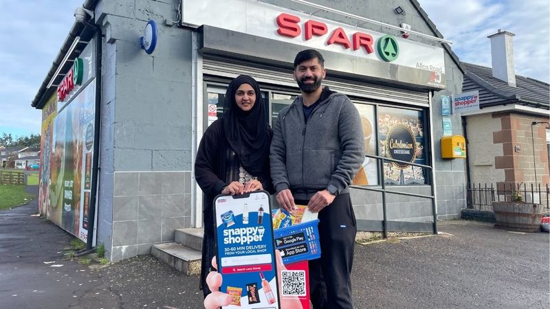 Spar Alloa Road smashes £60k delivery month as annual online sales hit £350K